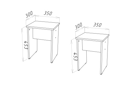 Комплект табуретов STERN дуб вотан