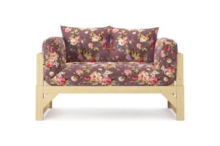 Диван кушетка Амбер бордовый 