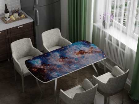 Стол Обеденный Раздвижной Бочонок Фотопечать (Ш-1100/1400 х Г-700 х В-760 мм)/Разные Цвета