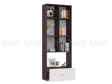 Шкаф со Стеклом Ницца-1 ( Ш-800 мм x В-2170 мм x Г-346 мм)/Разные Цвета