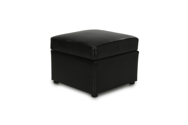 Пуф Квин экокожа черная