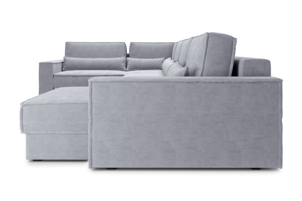 Диван п-образный тик-так Сохо серый