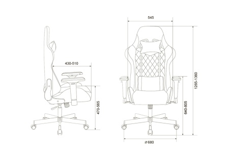 Кресло игровое Zombie Viking 7 Knight серое